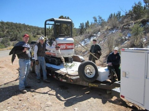 Tired but happy volunteers